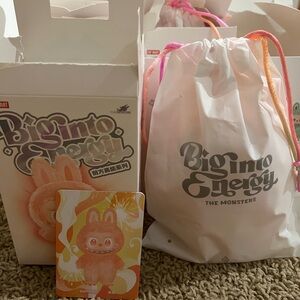 LABUBU- The Monsters Big Into Energy Series Vinyl Plush Pendant- HAPPINESS